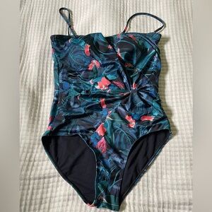 Nicole Miller Floral One-Piece Swimsuit